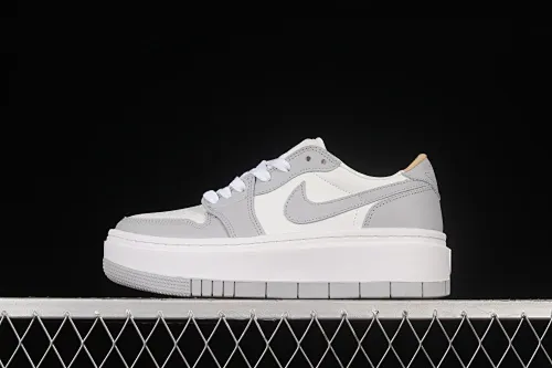 All categories Air Jordan Jordan series basketball shoes Air Jordan 1 Low Air Jordan 1 Elevate Low SE "Wolf Grey" Little AJ thick-soled retro basketball shoes DH7004-100